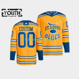 Dětské Hokejový Dres St. Louis Blues Personalizované Adidas 2022-2023 Reverse Retro Žlutá Authentic